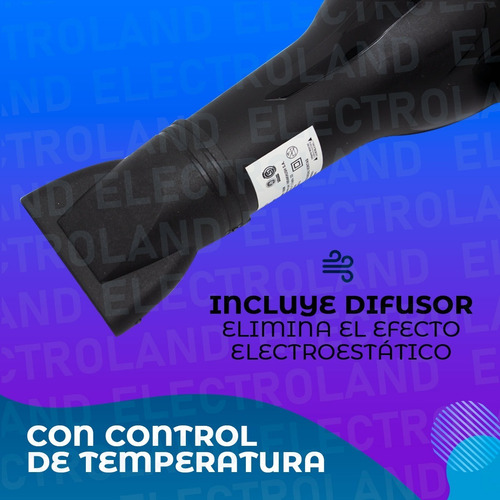 Imagen 3 de 10 de Secador De Pelo Cabello Om 1000w Profesional Frio Calor