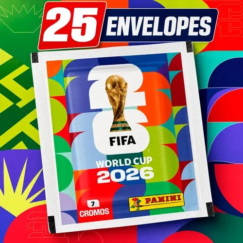 25 Envelopes De Figurinhas Copa Do Mundo 2026 Panini