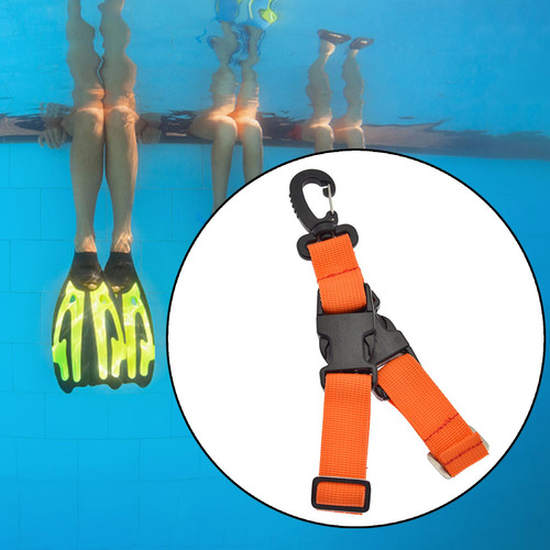 Buceo Flippers Hebillas Universal Gear Buceo Aletas Naranja