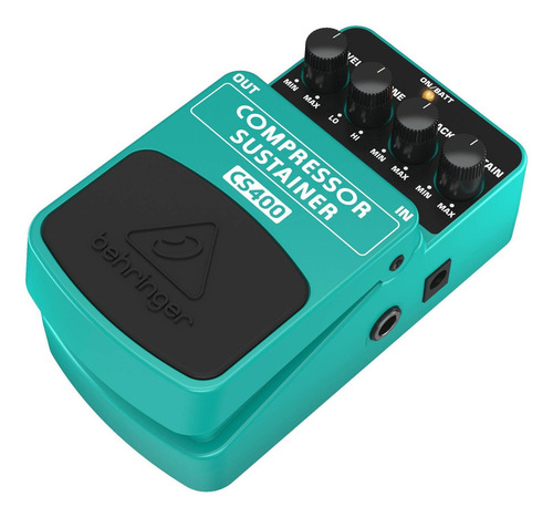 Imagen 2 de 3 de Pedal de efecto Behringer Compressor Sustainer CS400 verde claro