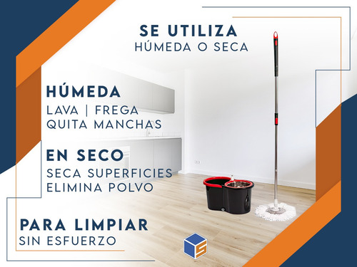 Balde Centrifugo Escurridor Mopa Lampazo Trapeador
