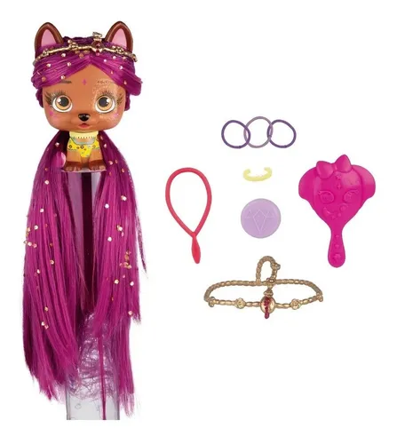 Muñeca Vip Pets Serie 2 Glitter Twist Verde Original!