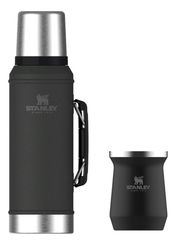 - Set Termo Clásico 950ml Mate 236ml Stanley Acero Inoxidabl