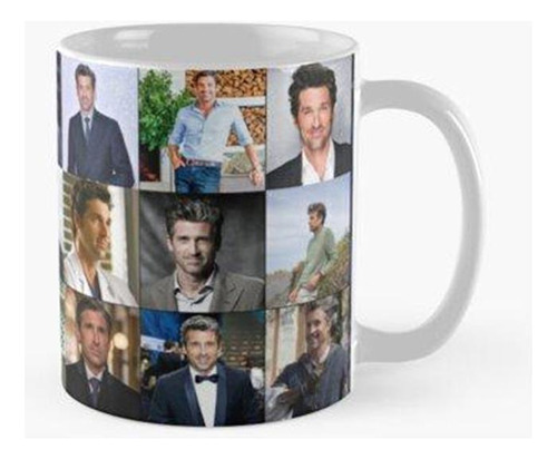 Taza X4 Arte Del Collage De Fotos De Patrick Dempsey Calidad