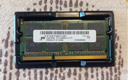 Micron Crucial Ram Ddr3 4gb 1333mhz Pc10600 Mac Pc