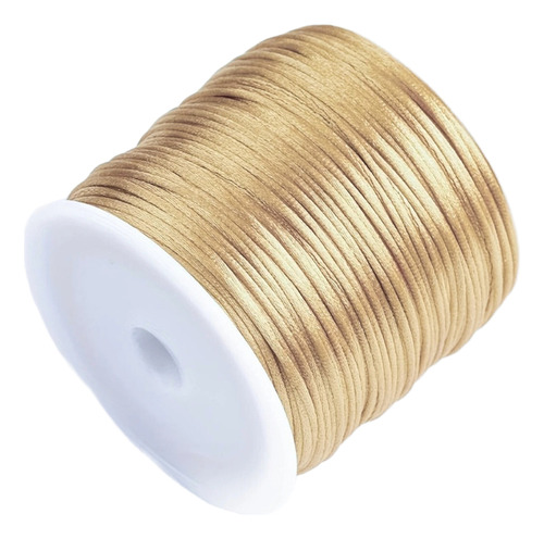 Cordón De Seda 3mm Cola De Rata Bisutería Todos Los Colores Beige
