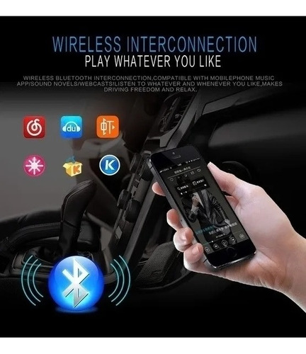 Reproductor Mp3 1 Din Con Bluetooth Y Auxiliar Para Auto