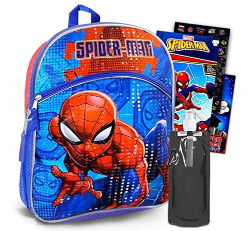 Set De Mochilas Spiderman De Marvel Shop Para Niños, Paquete
