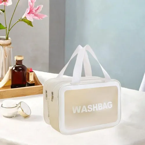 Bolsa De Aseo De Viaje, Estuche Para Mujer, Bolsa Blanco L
