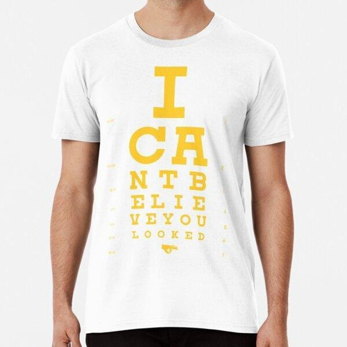 Remera Finger Circle Game Eye Chart En Gold Algodon Premium