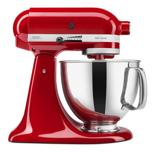 Batidora Kitchenaid Artisan Roja 4,7 Lts 120 V - Ksm150pser 