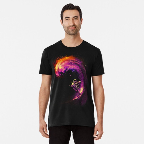 Polera Astronauta Surf Universo Estrellas H