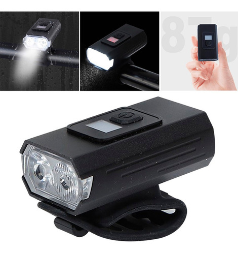 Lampara Led Bicicleta Alta Duracion Impermeable Recargable