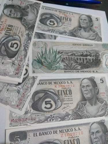 Billete De 5 Pesos La Corregidora 