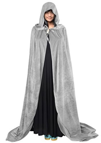 Adultos Long Halloween Fancy Dress Capa Con Capucha Robe