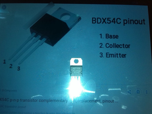 Transistores  Bipolares  Bdx54c