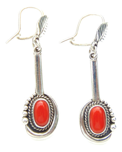 Aros De Plata Detalles De Coral Un Toque De Amor A Tu Look