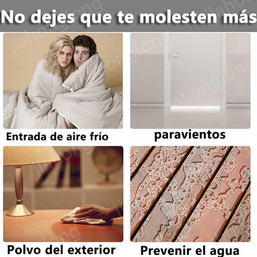 Guardapolvo Y Protector For Puerta De 6 Metros, Tira De Sellado De Ventana De Silicona, Polvo Atrapo Para Puerta 3 Capas Con Bloqueo De Ruido/Viento/Insectos Nergo