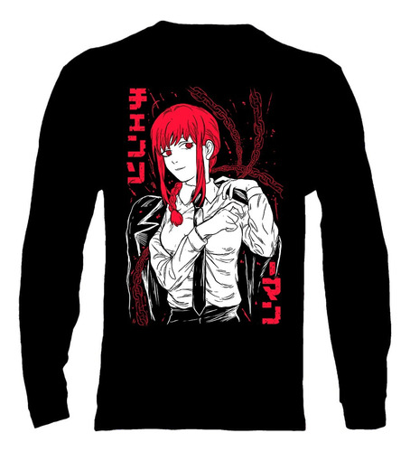 Polera Manga Larga Chainsaw Man - Makima - Vale Gamess