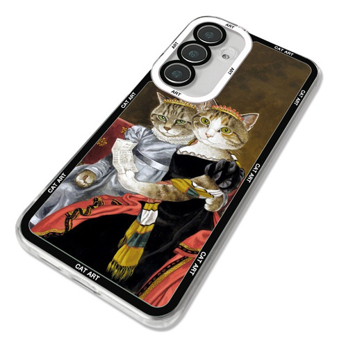 Funda De Teléfono Famous Paintings And Cat Art Para Samsung Galaxy S25 Ultra S24 Plus S22 S23 Fe S21 A55 A54 5g A15