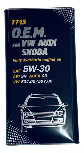 Aceite Mannol 5w-30 Oem Vw Audi Amarok Tdi Lata X 5 Litros