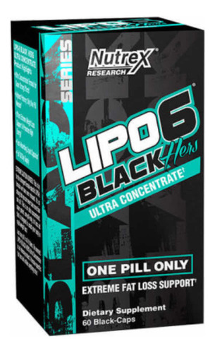 Lipo 6 Black Ultra Concentrado 60 Cápsulas Nutrex