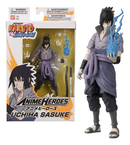 Muñeco Naruto Uchiha Sasuke Original 17 Cm Coleccionable