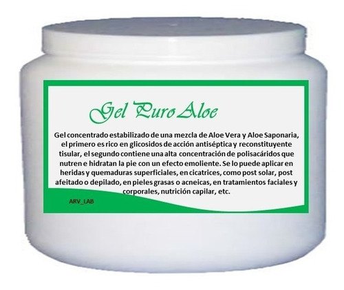 Gel De Aloe Vera Humectante Refresca Post Afeitado Depilado