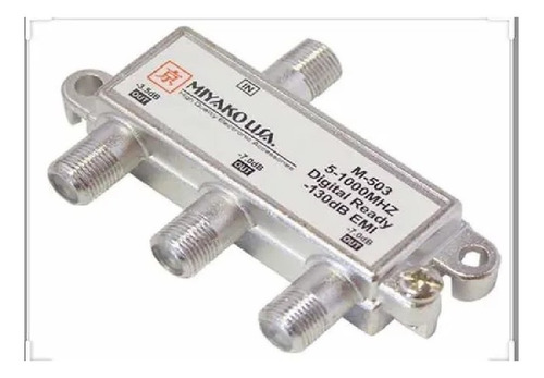 Splitter O Divisor De Señal   1 Entrada 3 Salidas 1000 Mhz