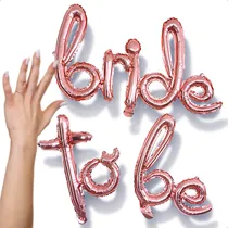 Comprar Letrero Globos Bride To Be Rosa Oro Metal Despedida Soltera