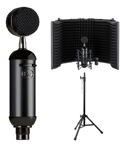 Microfono Condensador Filtro Reflexion Auray Rf-5p-b Soporte