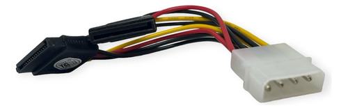 Cable De Poder 1 Ide Macho A 2 Sata 15 Cm