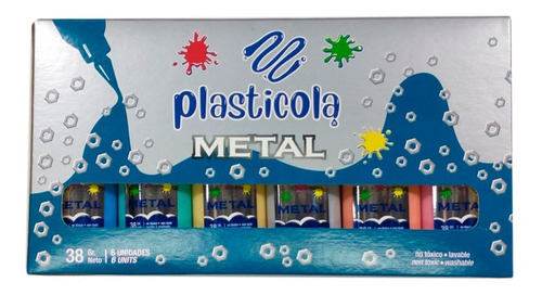 Plasticola Pegamento Escolar Metal X6 Unidades 121 Canalejas
