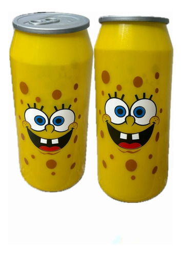 20 Vaso Bob Esponja Cilindro En Forma De Lata 1 L