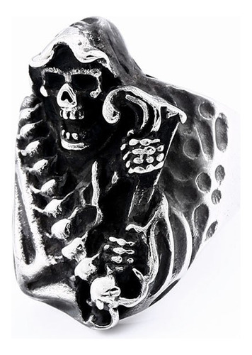 Anillo La Muerte  En  Acero Inoxidable 316l Unisex