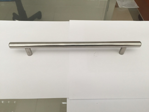 Puxador Porta De Armário Em Aço Inox 288mm Modelo Mini Tube Cor Polido