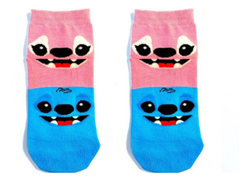 Medias Soquetes Dibujos Animados Stitch Y Ángela - C/u | MercadoLibre Medias Soquetes Dibujos Animados Stitch Y Ángela - C/u | MercadoLibre
