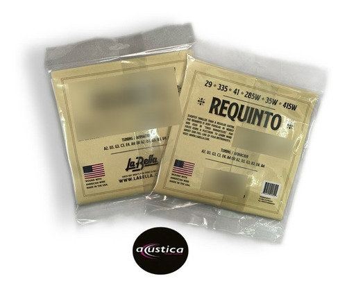 Encordado Requinto La Bella Rq80 Puntera 6 Cuerdas Pack 2 Ud
