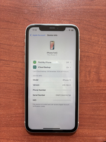 Apple iPhone 11 (64 Gb) - Blanco (Usado)