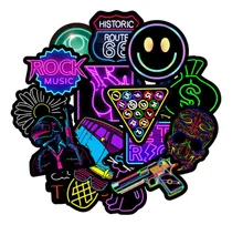 Comprar 200 Hojas Neón Stickers Para Autos,pegatinas Motos,portátil