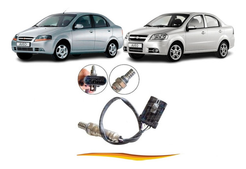 Sensor Oxigeno Chevrolet Aveo 2004 2016 Enchufe Plano