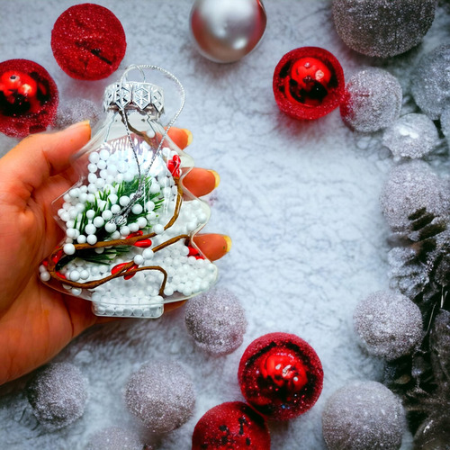 Set 12 Esferas Navideñas 11 Cm Adornos Arbol Navidad