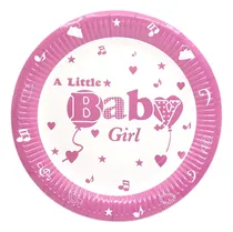 Comprar Set 10 Platos De 23 Cm + 10 Vasos Baby Shower Cotillón