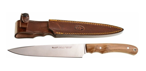 Cuchillo Muela Criollo 17 Madera Olivo Funda España Caza