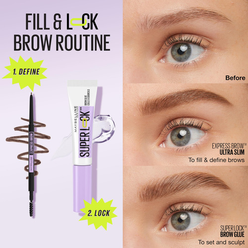 Gel Para Cejas Maybelline Super Lock Brow Glue, Transparente