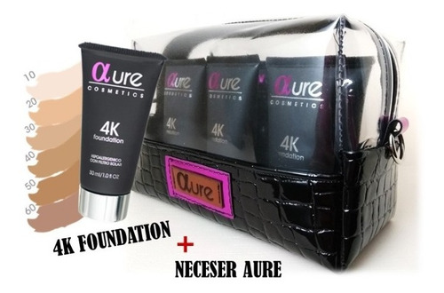 Set De 6 Bases Profesionales + Neceser Aure Cosmetics