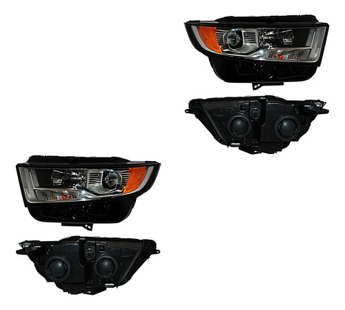 Par Faros P/xenon C/foco S/balastra Ford Edge 15-17 Tyc