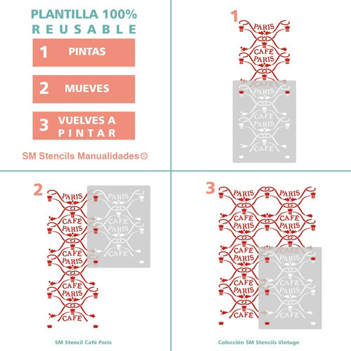 Stencil C Paris, Plantilla Reusable Para Pintar Manualidades