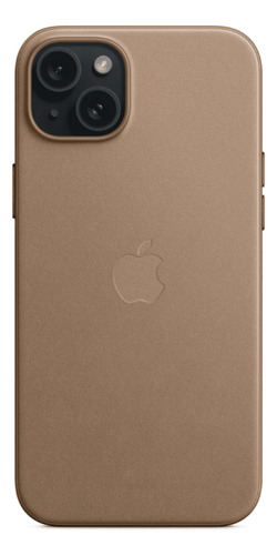 Case Tecido Finewoven Magsafe Iphone 15 Plus Cinza Castanho