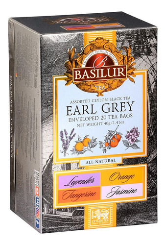 Te Negro Basilur Earl Grey Assorted Caja 20 Bolsas